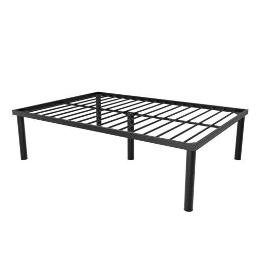 Full Size Black Metal Tube Bed